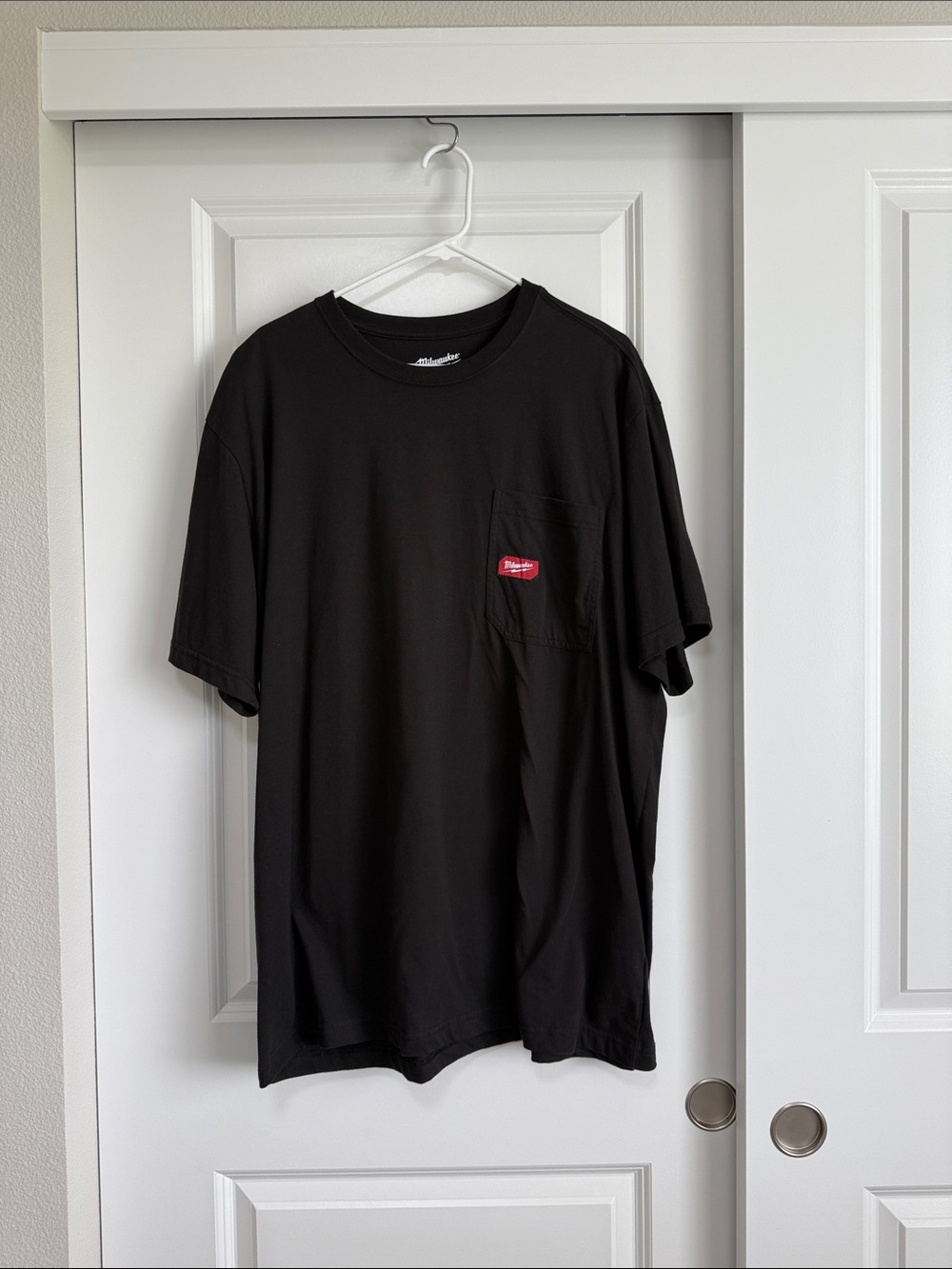 Milwaukee Black Shirt TShirt Cotton Pocket Tee Workwear